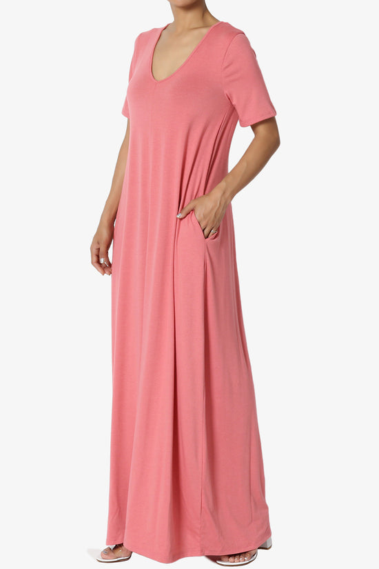 Vina Pocket Oversized Maxi Dress DESERT ROSE_3