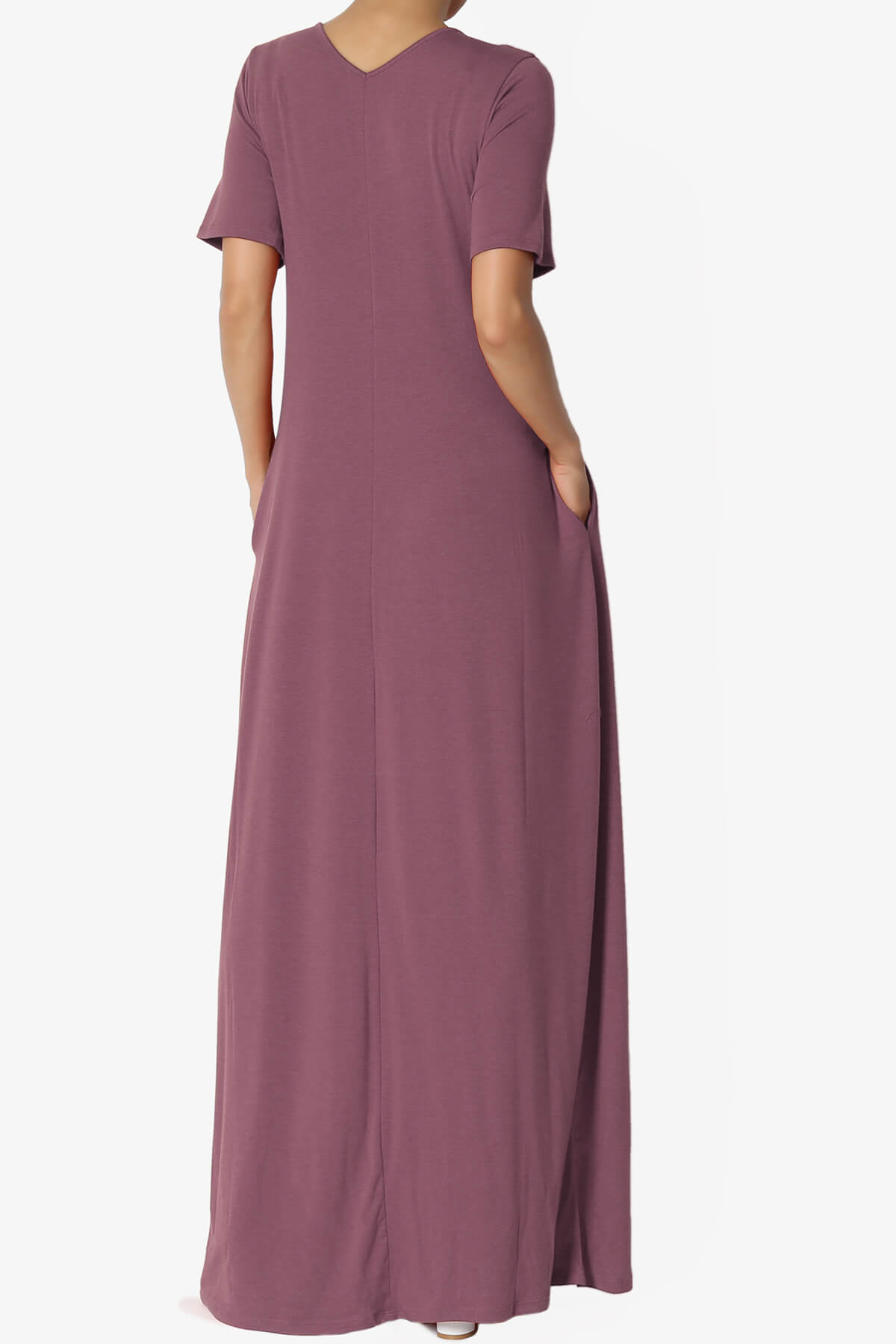 Load image into Gallery viewer, Vina Pocket Oversized Maxi Dress DUSTY PLUM_2
