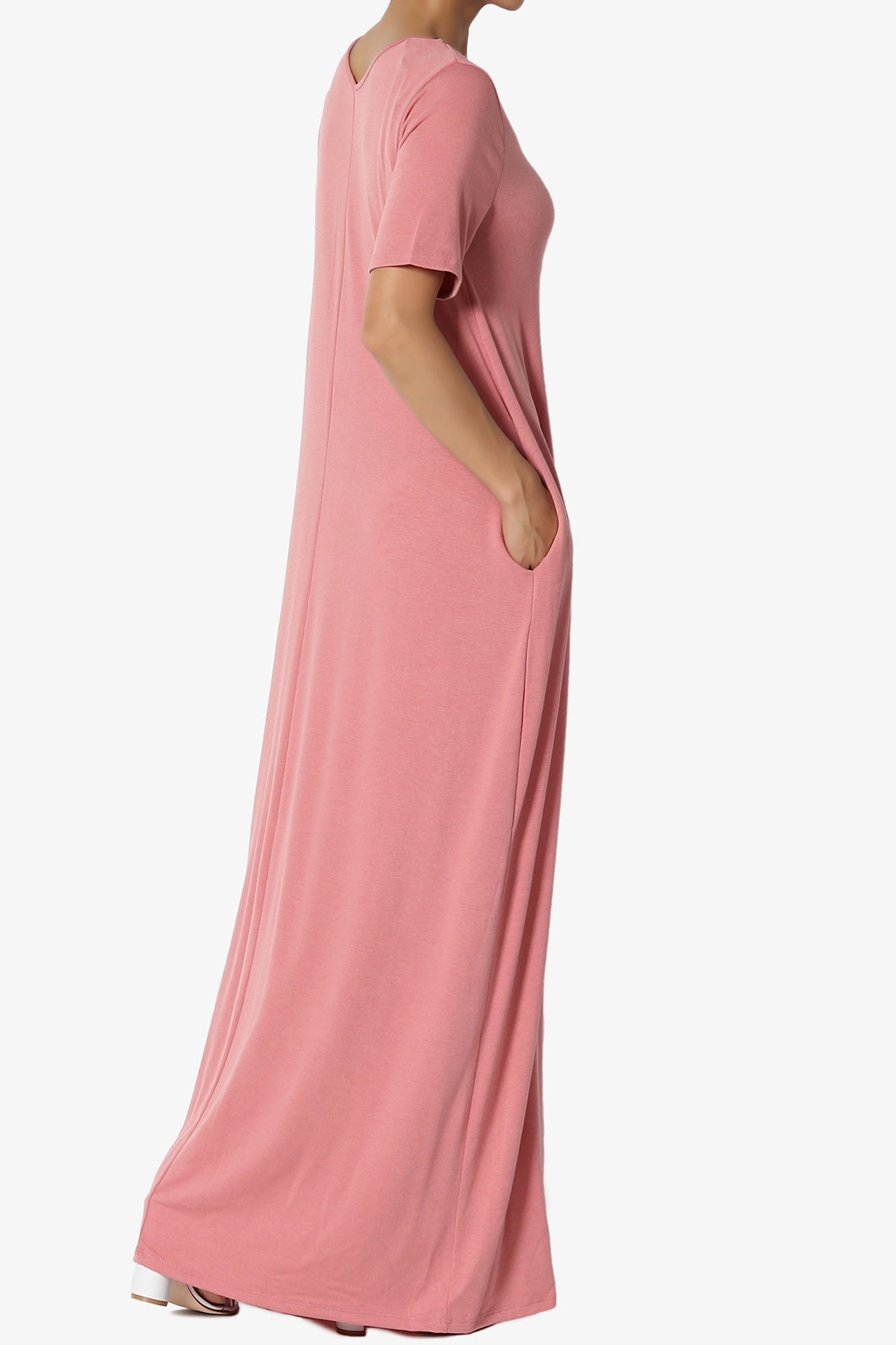 Load image into Gallery viewer, Vina Pocket Oversized Maxi Dress DUSTY ROSE_4
