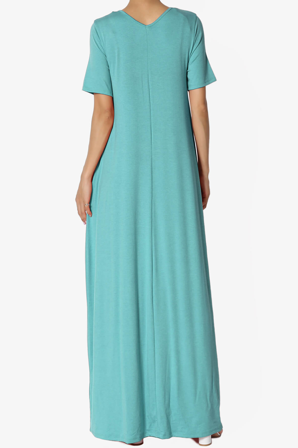 Vina Pocket Oversized Maxi Dress DUSTY TEAL_2