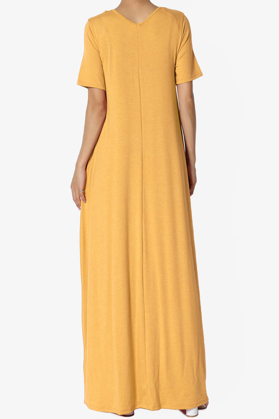 Vina Pocket Oversized Maxi Dress GOLDEN MUSTARD_2