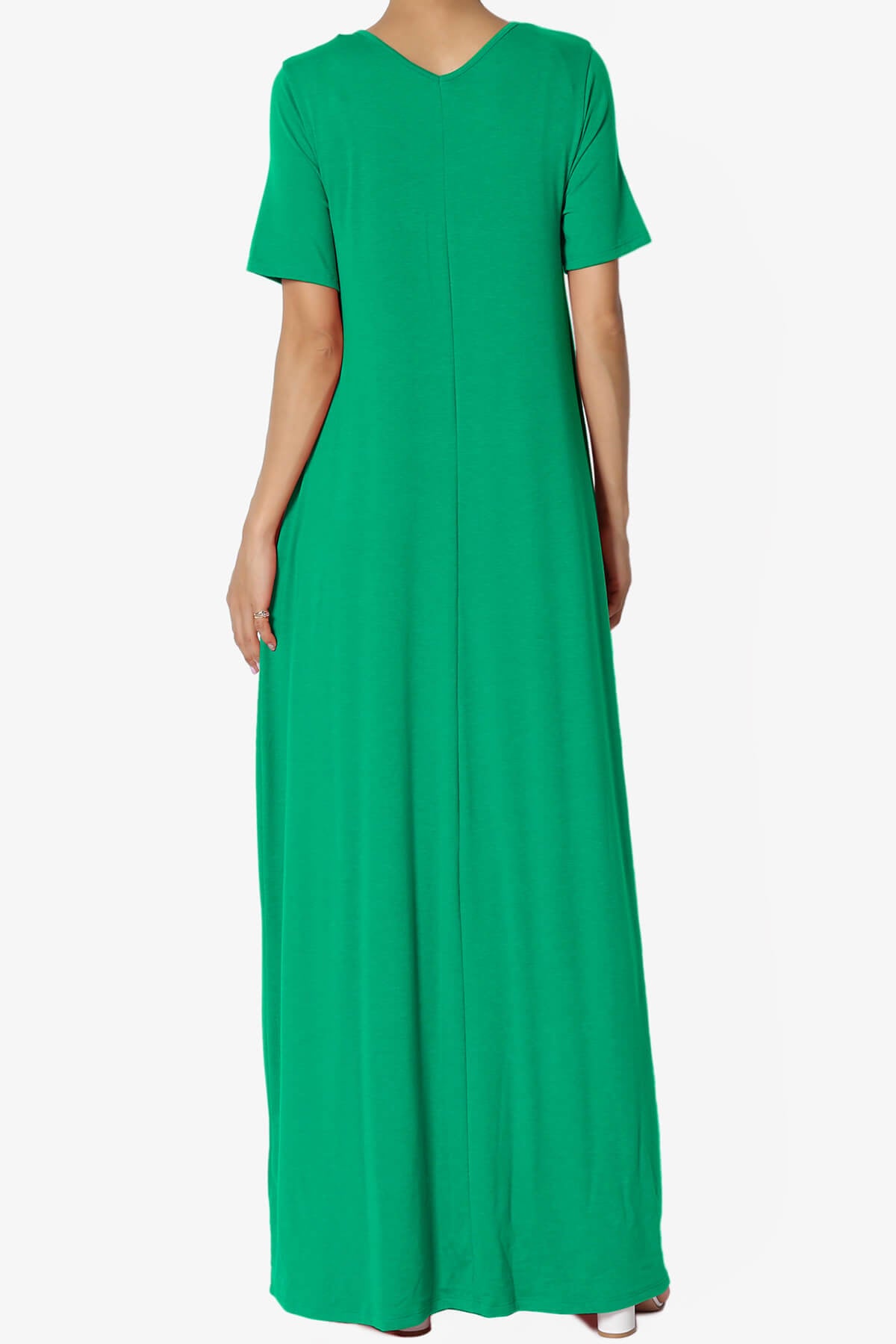 Vina Pocket Oversized Maxi Dress KELLY GREEN_2