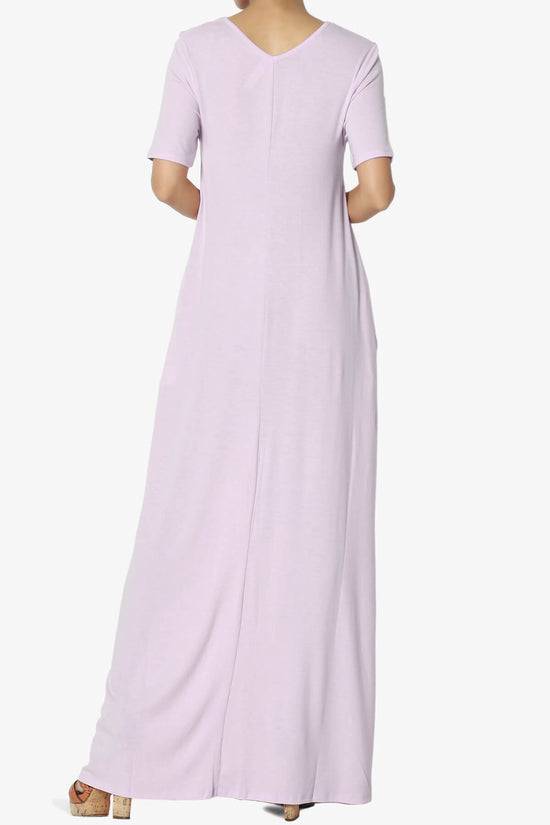 Load image into Gallery viewer, Vina Pocket Oversized Maxi Dress LAVENDER_2
