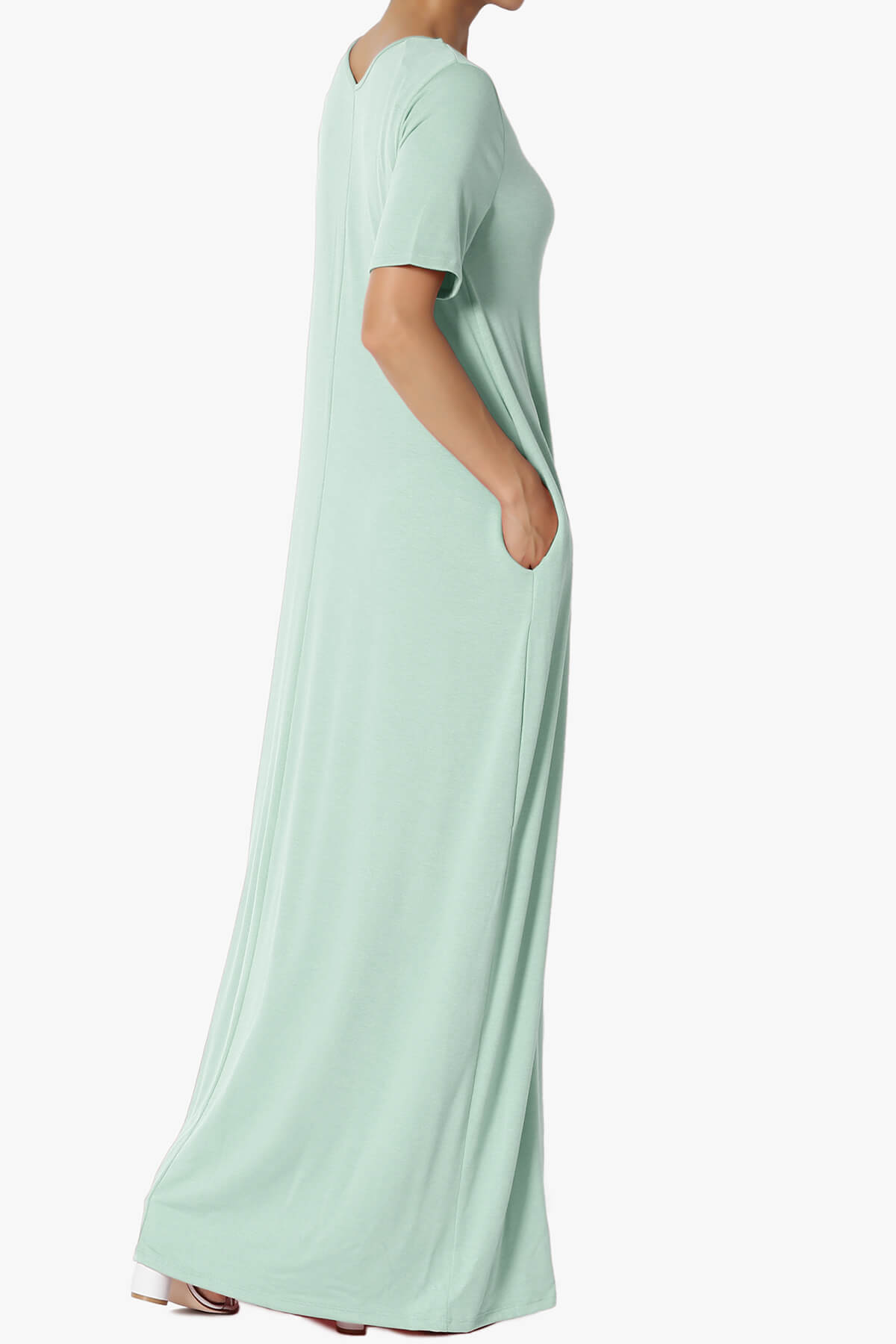 Vina Pocket Oversized Maxi Dress LIGHT GREEN_4