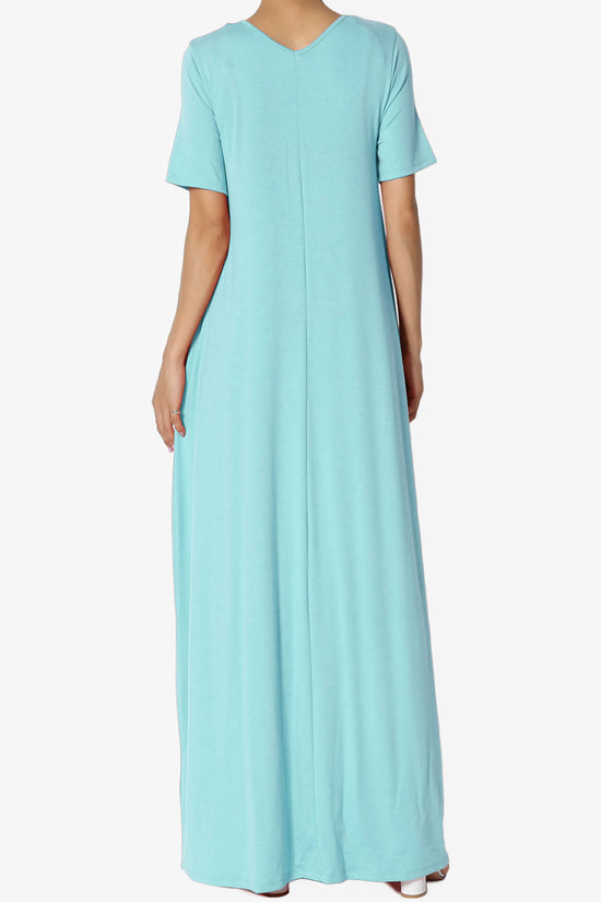 Vina Pocket Oversized Maxi Dress MILKY BLUE_2