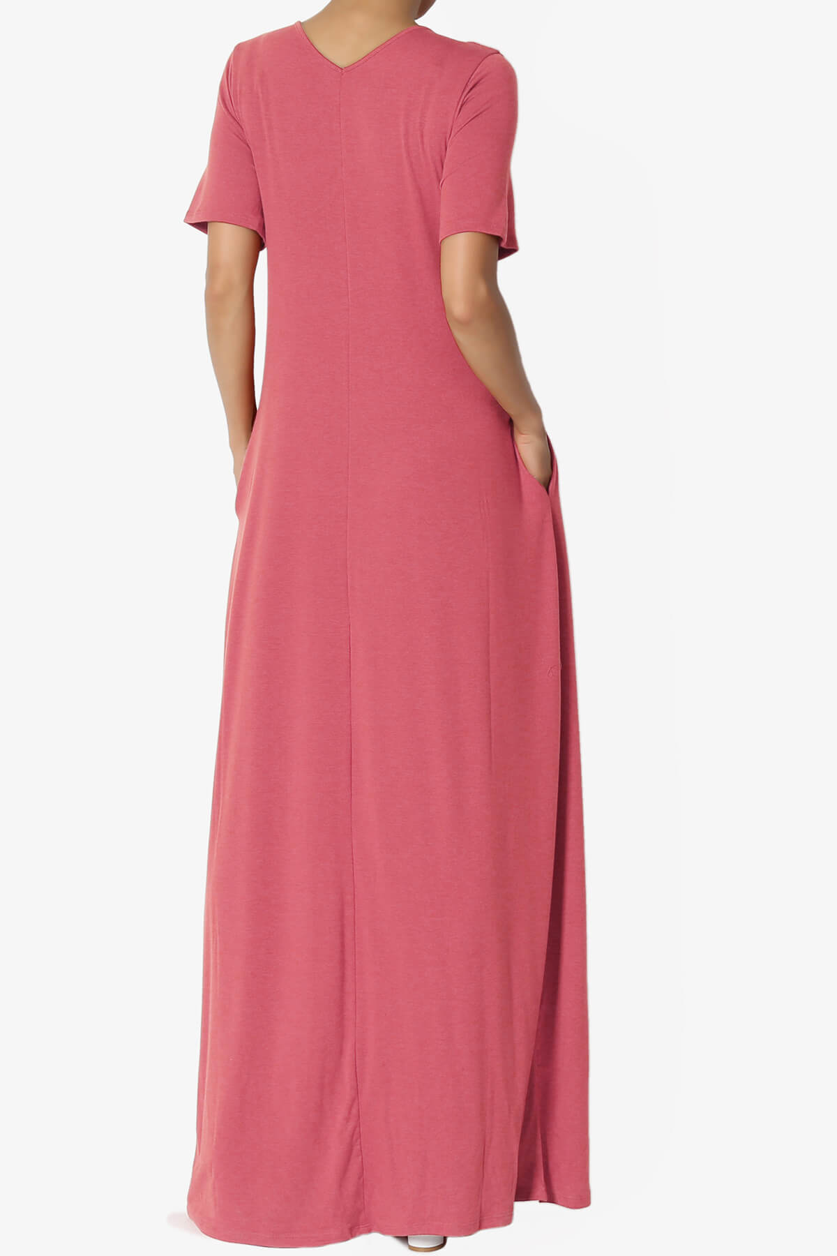 Load image into Gallery viewer, Vina Pocket Oversized Maxi Dress ROSE_2
