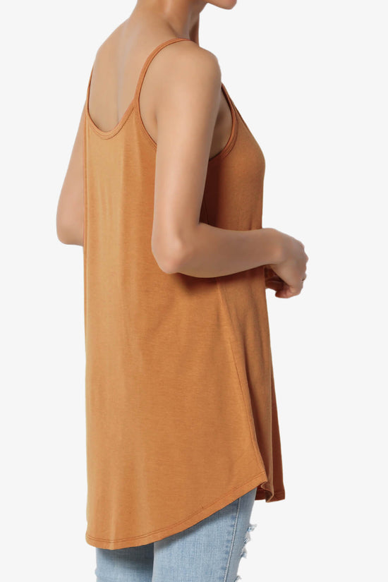 Load image into Gallery viewer, Chelsea Scoop &amp;amp; V Neck Flared Camisole Top ALMOND_4
