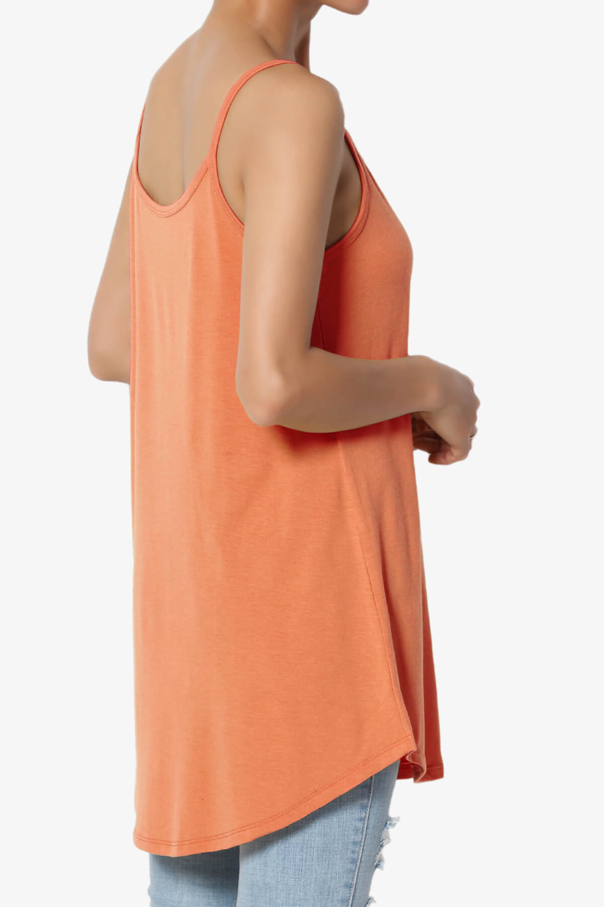 Load image into Gallery viewer, Chelsea Scoop &amp;amp; V Neck Flared Camisole Top ASH COPPER_4
