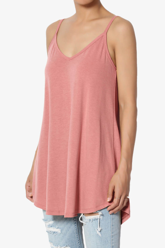 Load image into Gallery viewer, Chelsea Scoop &amp;amp; V Neck Flared Camisole Top ASH ROSE_3
