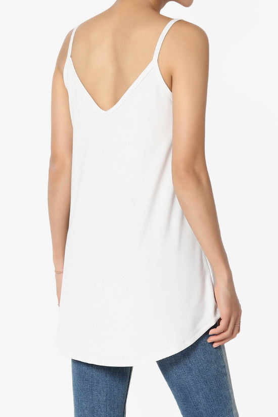 Load image into Gallery viewer, Chelsea Scoop &amp;amp; V Neck Flared Camisole Top BONE_4
