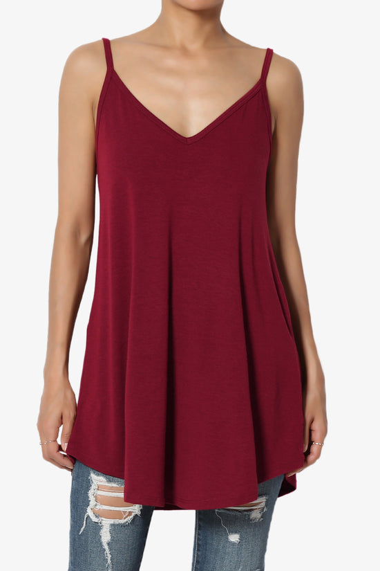 Chelsea Scoop & V Neck Flared Camisole Top MORE COLOR