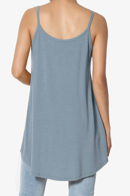 Chelsea Scoop & V Neck Flared Camisole Top CEMENT_2