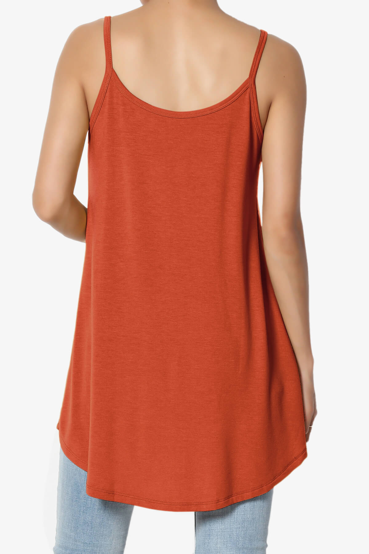 Load image into Gallery viewer, Chelsea Scoop &amp;amp; V Neck Flared Camisole Top COPPER_2
