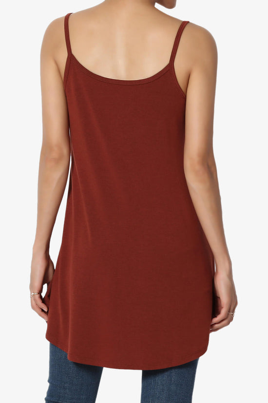 Load image into Gallery viewer, Chelsea Scoop &amp;amp; V Neck Flared Camisole Top DARK RUST_2
