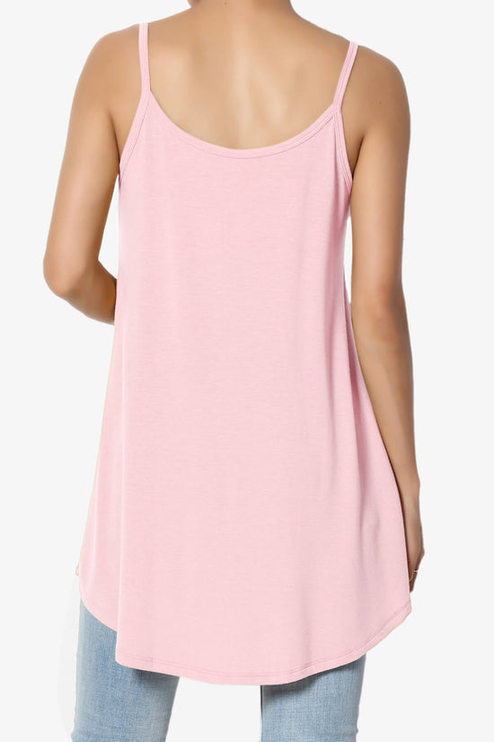 Chelsea Scoop & V Neck Flared Camisole Top DUSTY PINK_2
