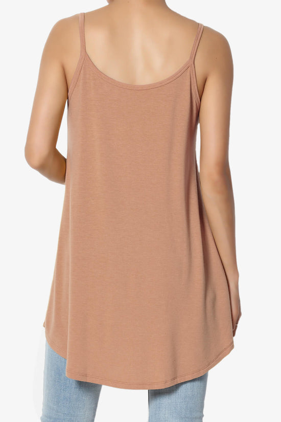 Chelsea Scoop & V Neck Flared Camisole Top EGG SHELL_2