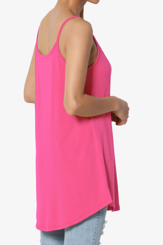 Load image into Gallery viewer, Chelsea Scoop &amp;amp; V Neck Flared Camisole Top FUCHSIA_4
