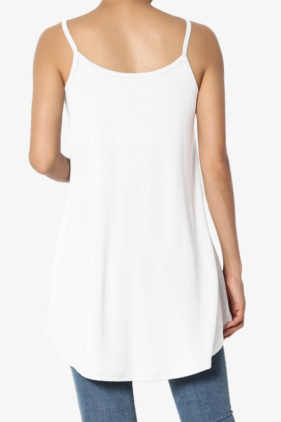 Chelsea Scoop & V Neck Flared Camisole Top IVORY_2