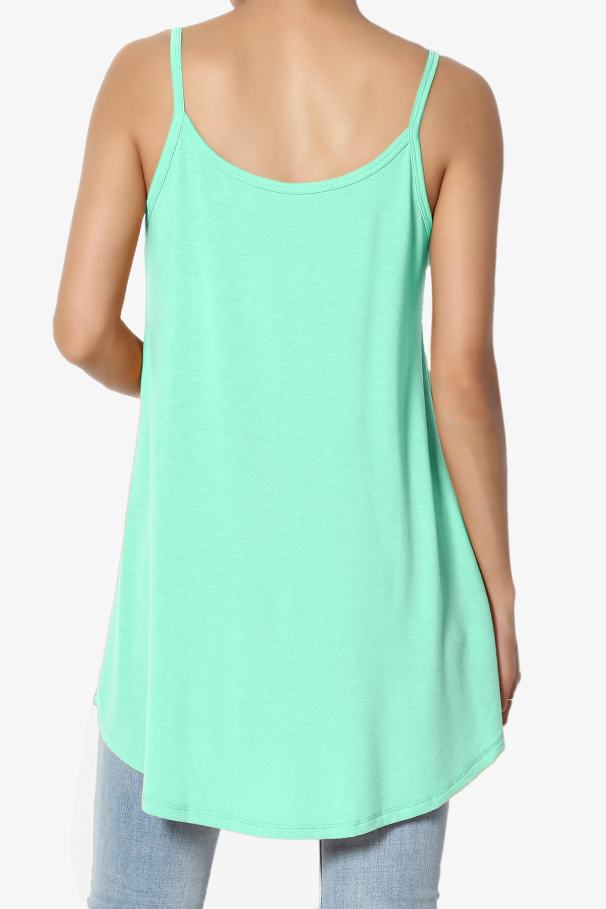 Chelsea Scoop & V Neck Flared Camisole Top MINT_2
