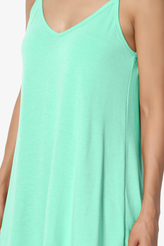 Chelsea Scoop & V Neck Flared Camisole Top MINT_5