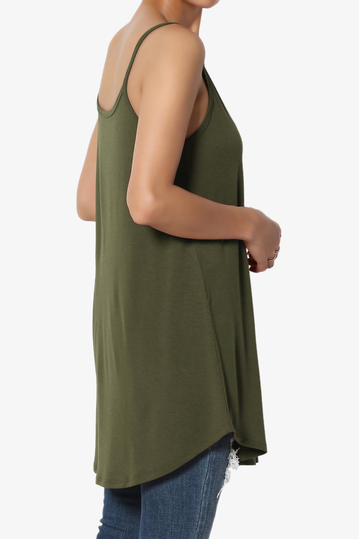 Chelsea Scoop & V Neck Flared Camisole Top MORE COLOR