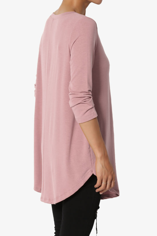 Load image into Gallery viewer, Ramada 3/4 Sleeve Flowy Jersey Top LIGHT ROSE_4
