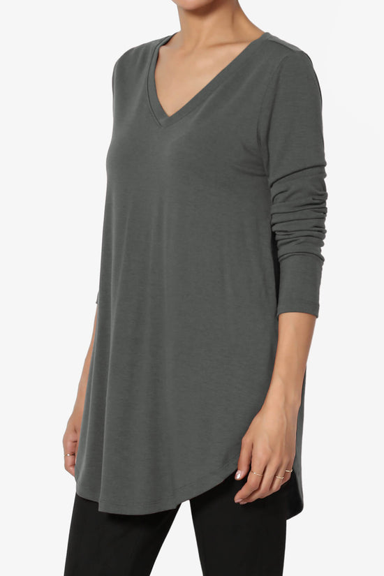 Load image into Gallery viewer, Ramada Long Sleeve Flowy Jersey Top ASH GREY_3
