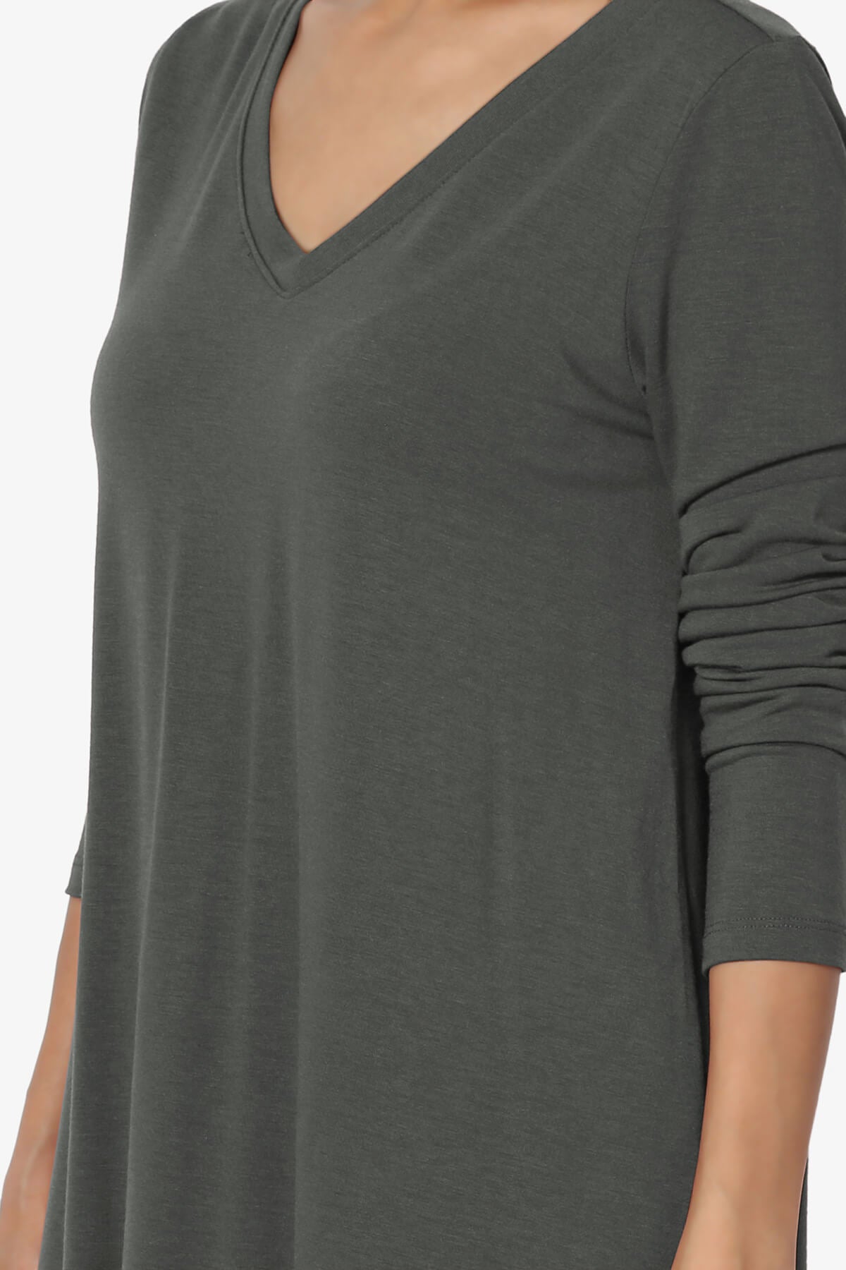 Load image into Gallery viewer, Ramada Long Sleeve Flowy Jersey Top ASH GREY_5
