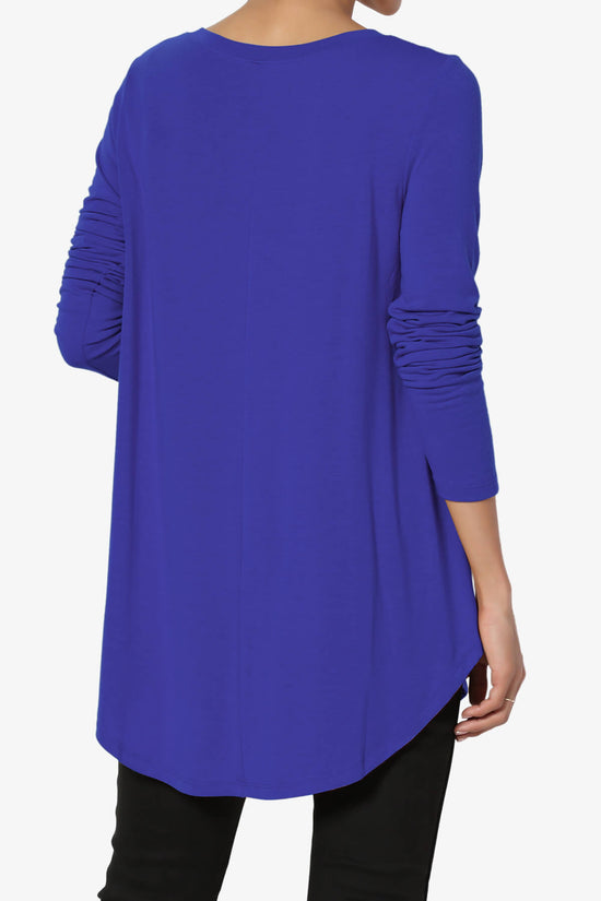 Load image into Gallery viewer, Ramada Long Sleeve Flowy Jersey Top BRIGHT BLUE_2
