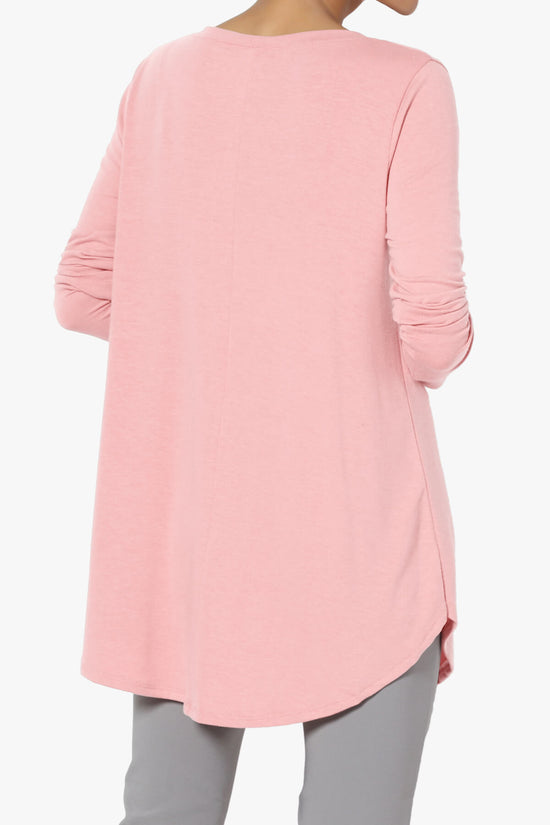 Ramada Long Sleeve Flowy Jersey Top DUSTY PINK_2