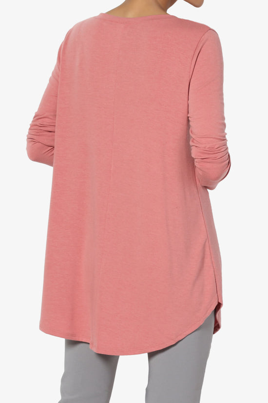 Load image into Gallery viewer, Ramada Long Sleeve Flowy Jersey Top DUSTY ROSE_2
