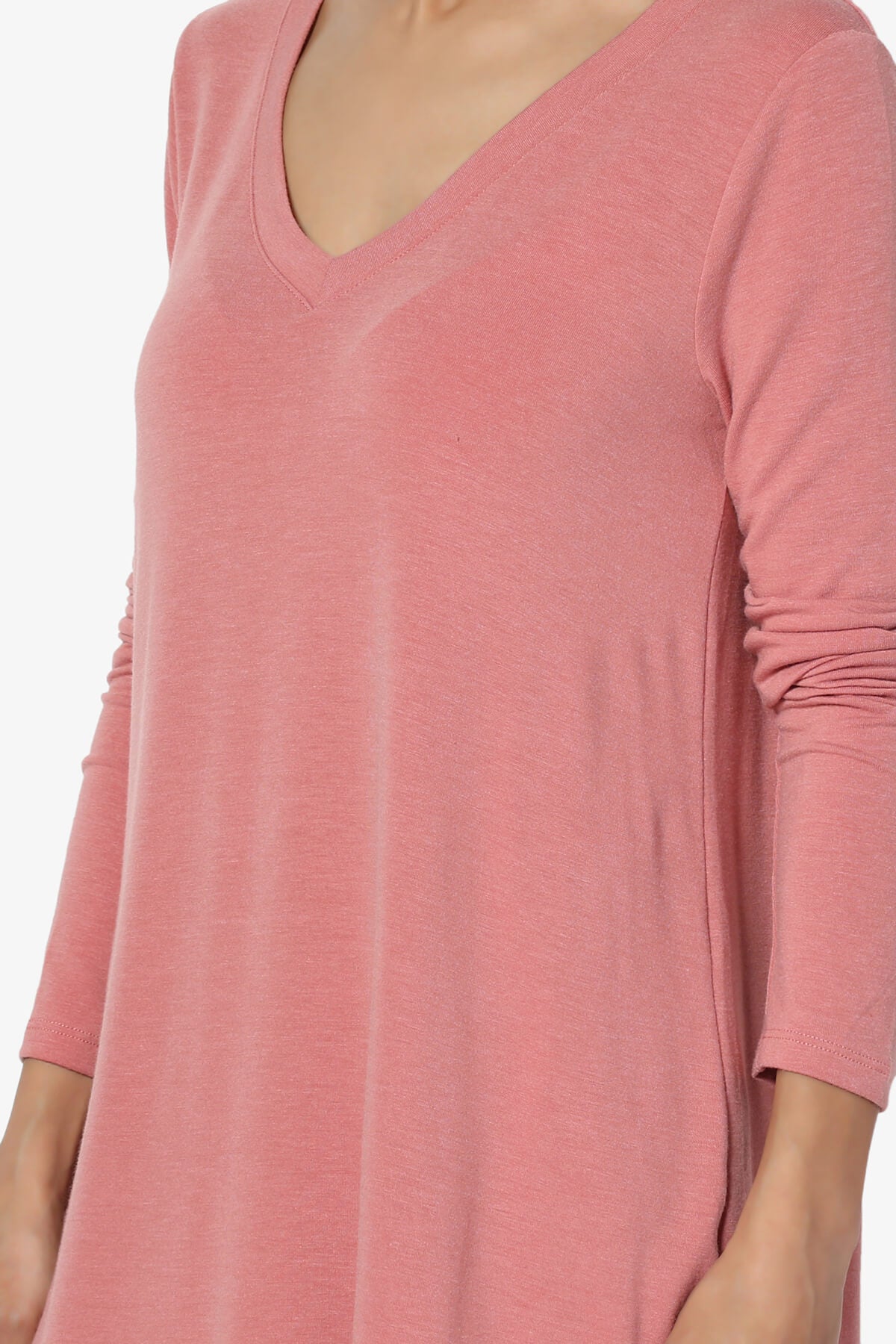 Load image into Gallery viewer, Ramada Long Sleeve Flowy Jersey Top DUSTY ROSE_5
