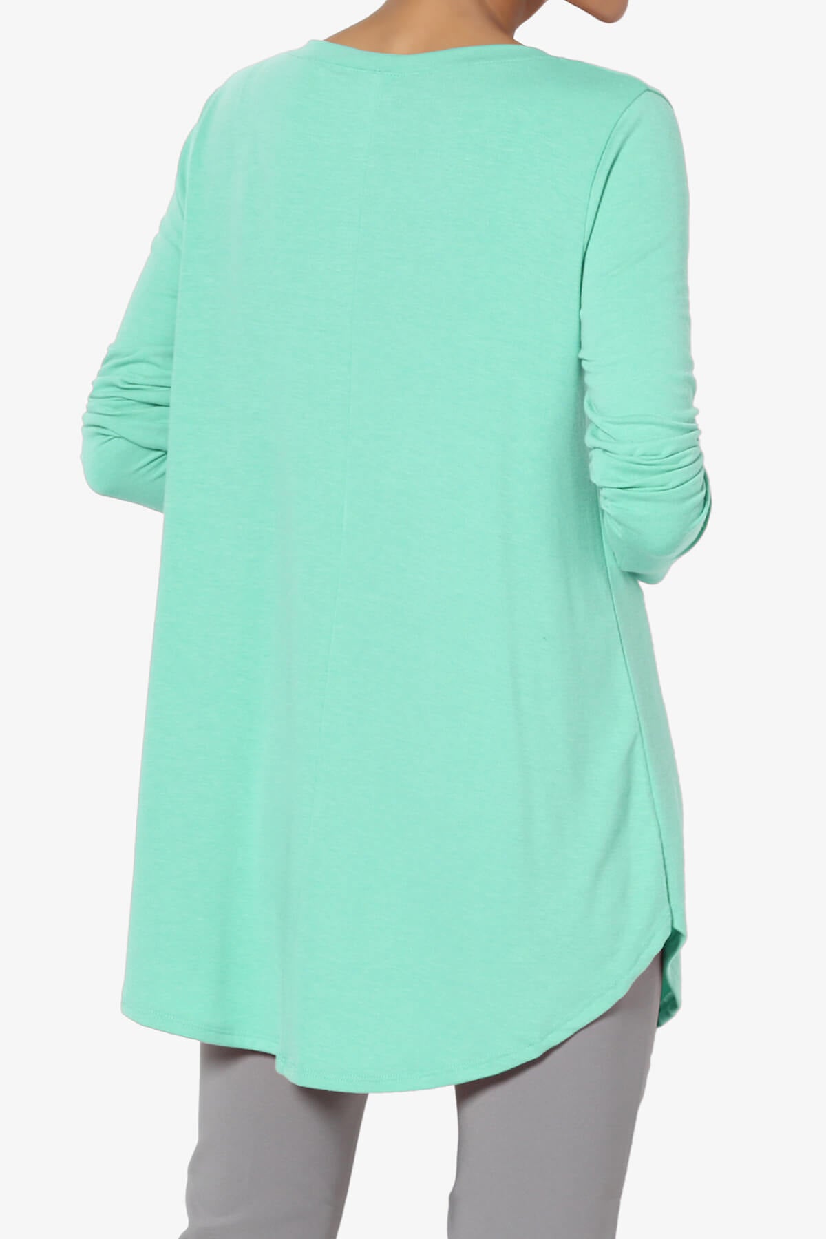 Load image into Gallery viewer, Ramada Long Sleeve Flowy Jersey Top MINT_2
