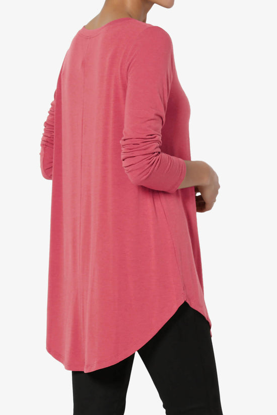 Load image into Gallery viewer, Ramada Long Sleeve Flowy Jersey Top ROSE_4
