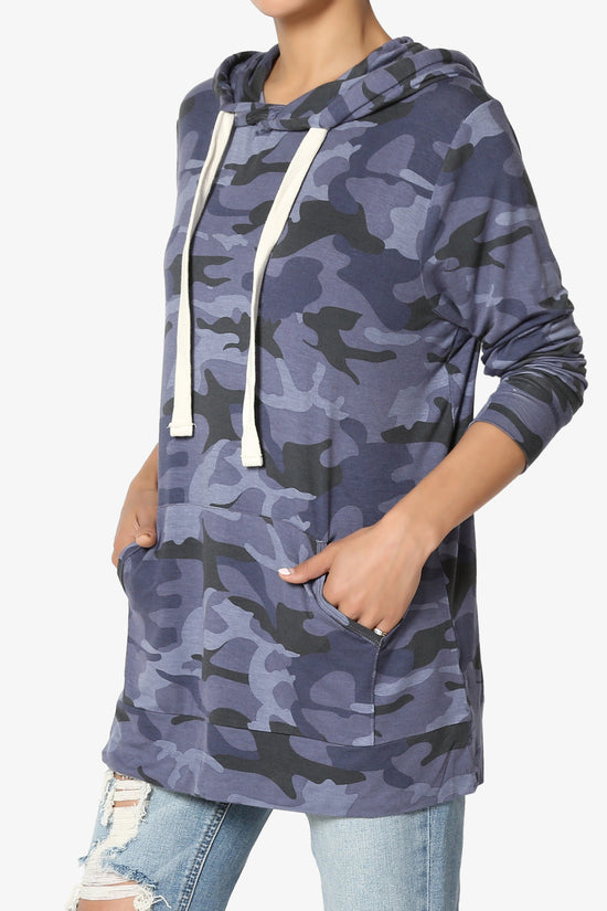 Kyra Camo Print Hoodie Tunic PLUS