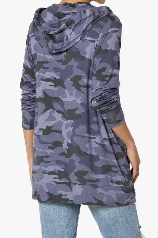 Kyra Camo Print Hoodie Tunic PLUS