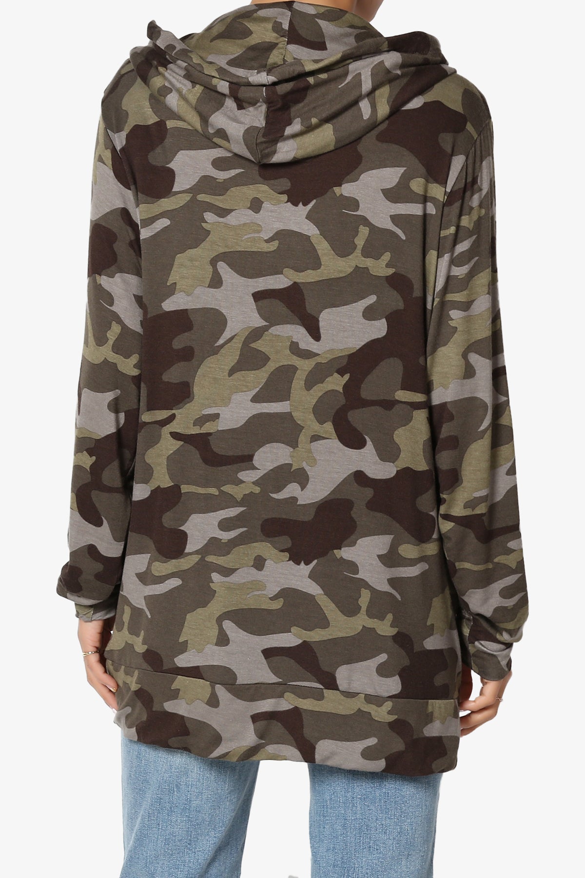 Kyra Camo Print Hoodie Tunic PLUS