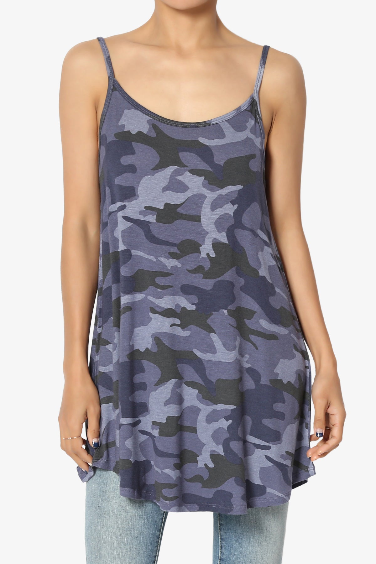 Chelsea Camo Scoop & V Neck Camisole Top