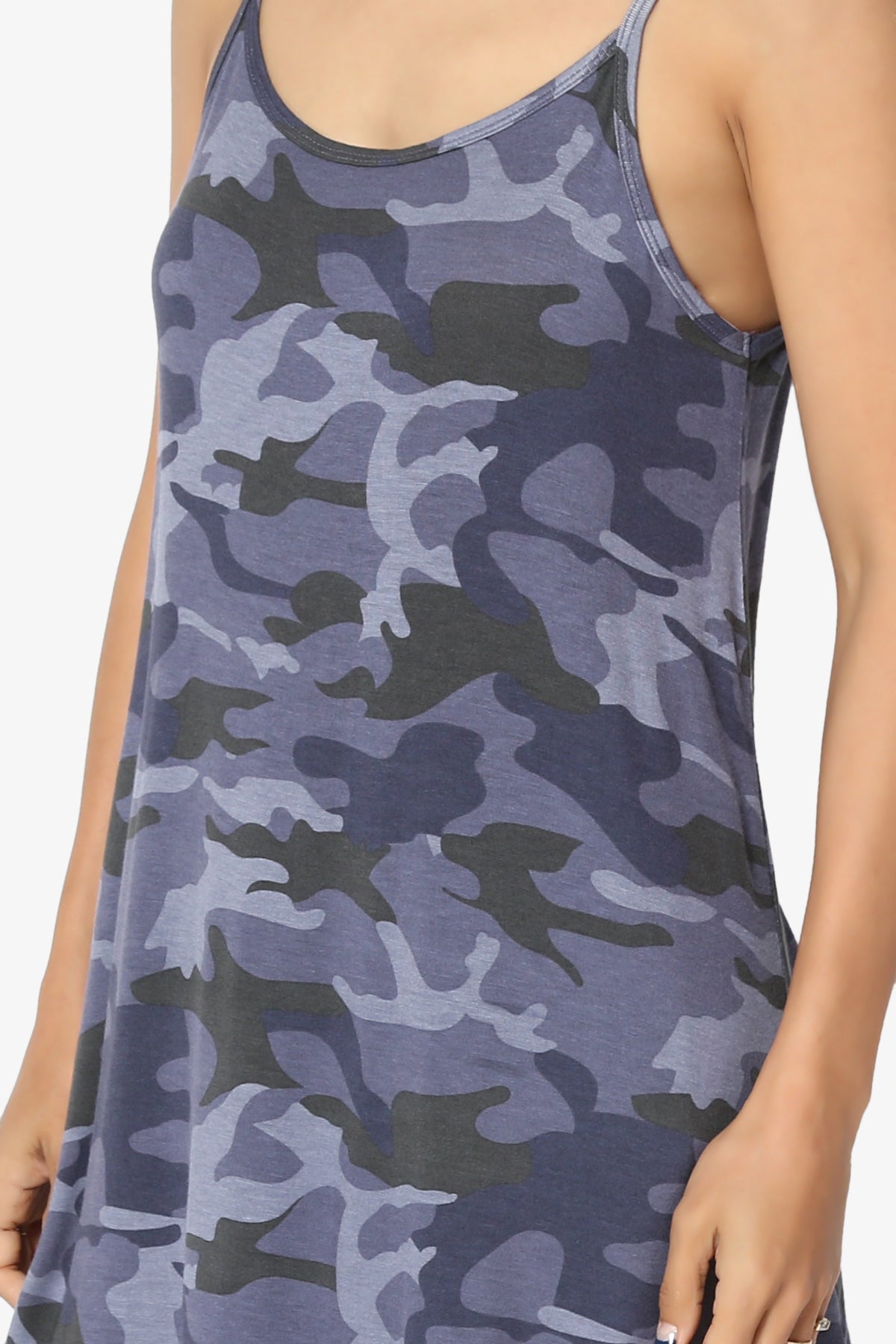 Chelsea Camo Scoop & V Neck Camisole Top