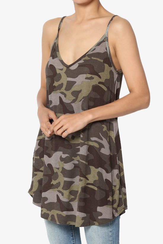 Load image into Gallery viewer, Chelsea Camo Scoop &amp;amp; V Neck Camisole Top
