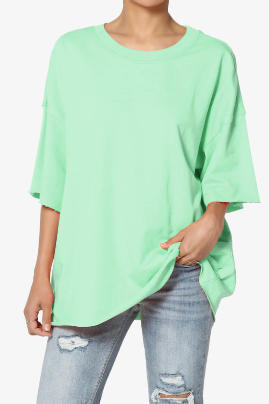 Load image into Gallery viewer, Danube Drop Shoulder Cotton Top GREEN MINT_1
