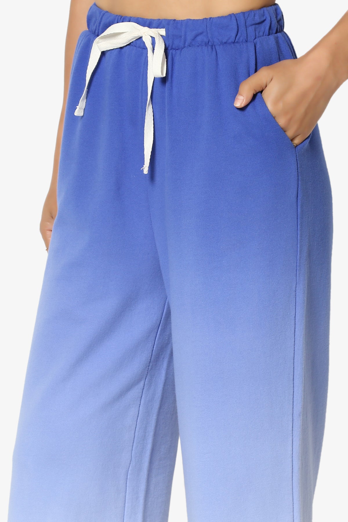 Sarge Dip Dye Raglan Sleeve Top & Lounge Pants SET BRIGHT BLUE_6