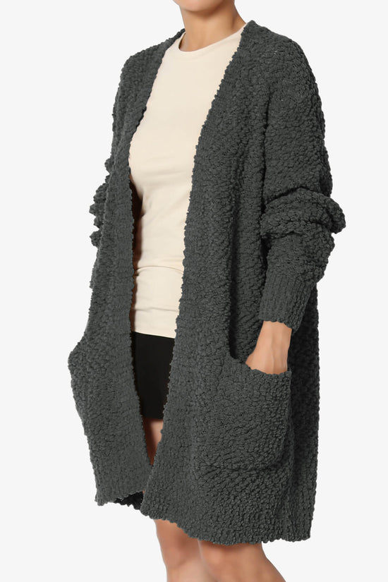 Load image into Gallery viewer, Barry Soft Popcorn Knit Sweater Cardigan ASH GREY_3
