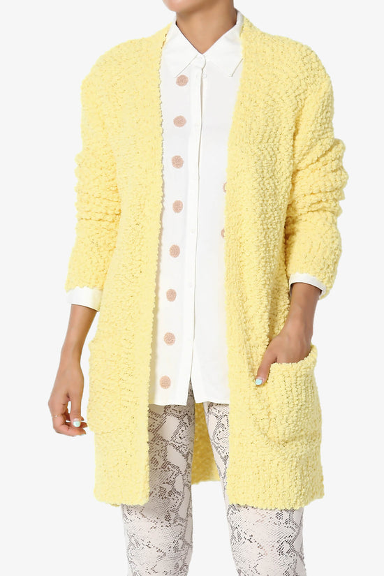 Load image into Gallery viewer, Barry Soft Popcorn Knit Sweater Cardigan BANANA_1
