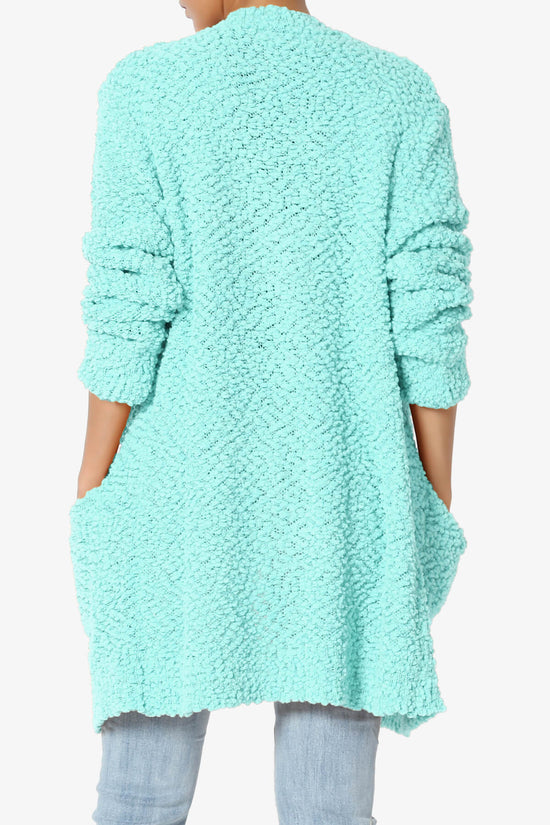 Load image into Gallery viewer, Barry Soft Popcorn Knit Sweater Cardigan BLUE MINT_2
