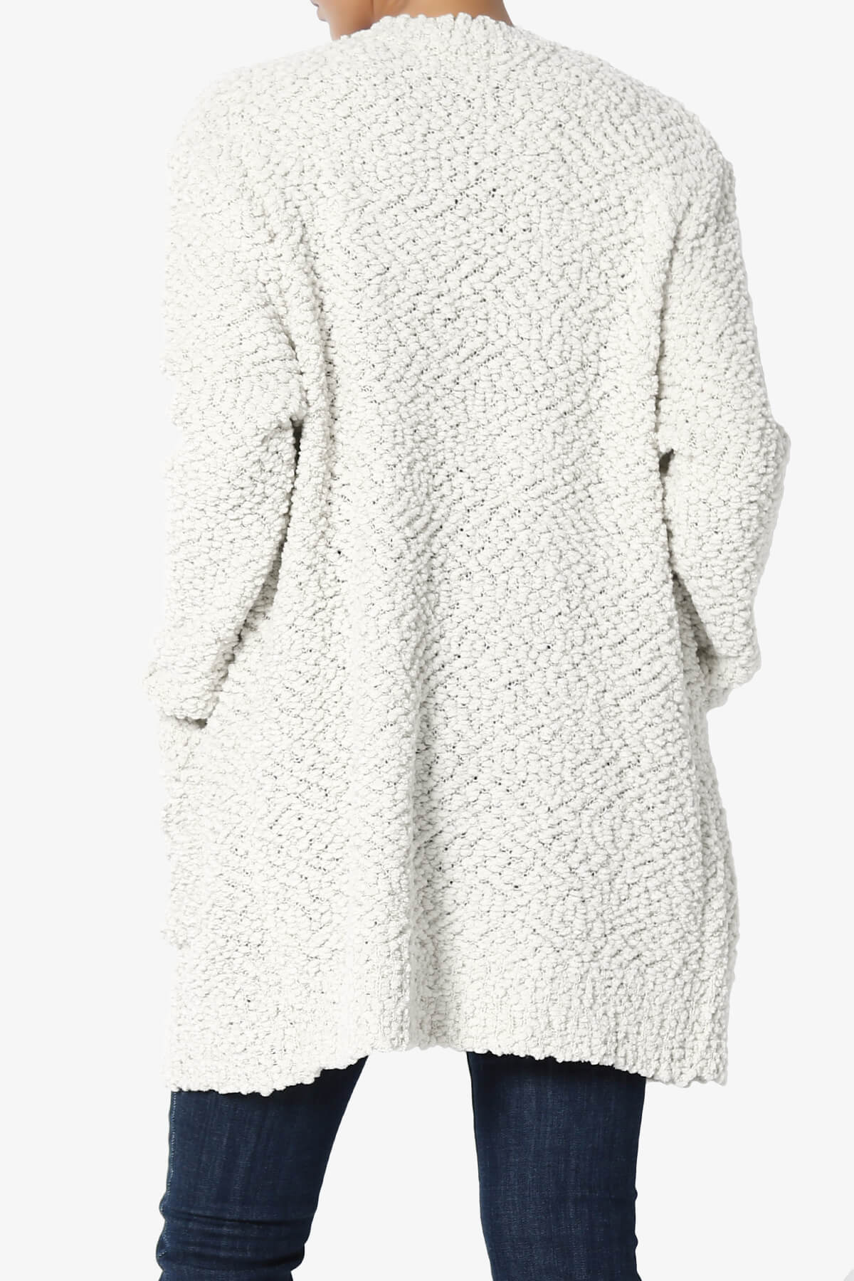 Load image into Gallery viewer, Barry Soft Popcorn Knit Sweater Cardigan BONE_2
