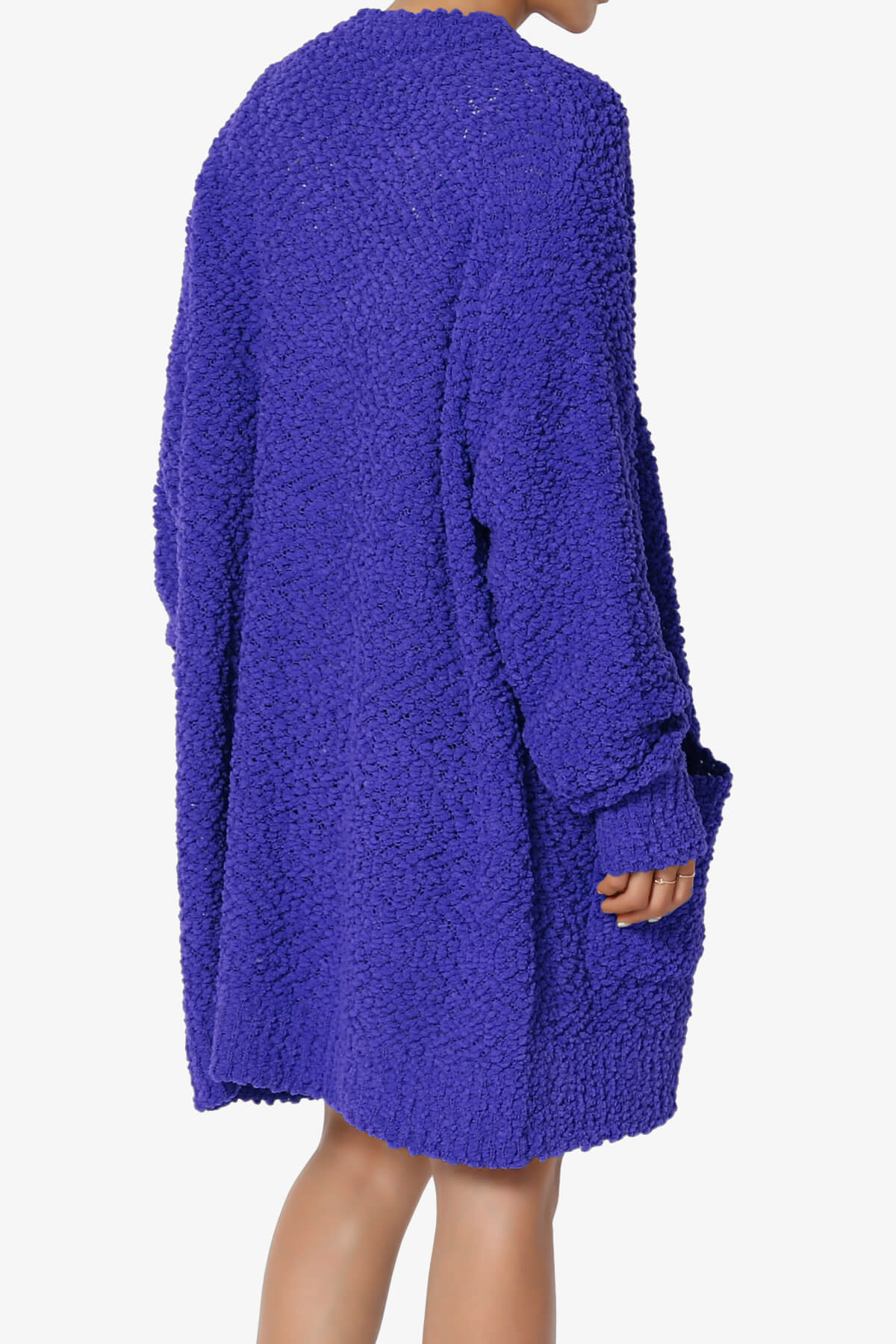Load image into Gallery viewer, Barry Soft Popcorn Knit Sweater Cardigan BRIGHT BLUE_4
