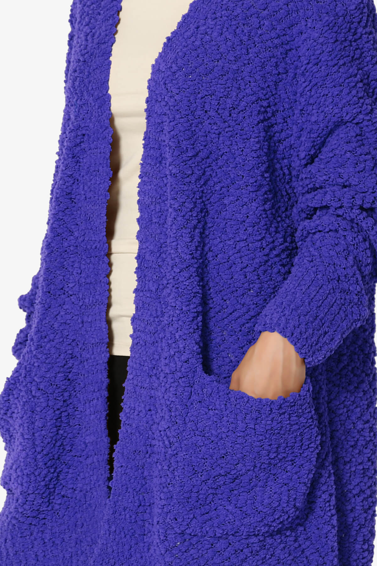 Load image into Gallery viewer, Barry Soft Popcorn Knit Sweater Cardigan BRIGHT BLUE_5

