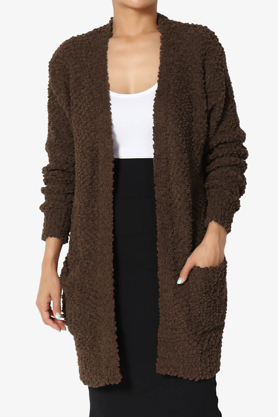 Load image into Gallery viewer, Barry Soft Popcorn Knit Sweater Cardigan BROWN_1

