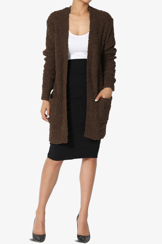 Load image into Gallery viewer, Barry Soft Popcorn Knit Sweater Cardigan BROWN_6
